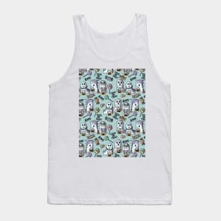 Copy of Ghosts Go Trick or Treating - Halloween Pattern - Pastel Colors Tank Top